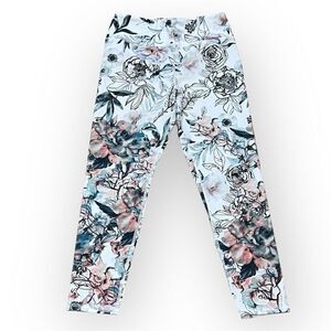 Evolution & Creation Watercolor & Outline Floral Print Pattern, Women’s Medium